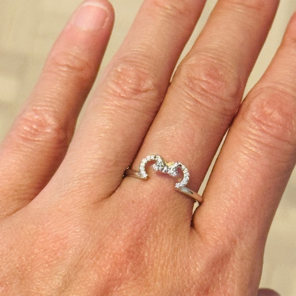 Pandora Disney Minnie Silhouette 925 Sterling Silver Ring - Excellent Condition! - Picture 2 of 3